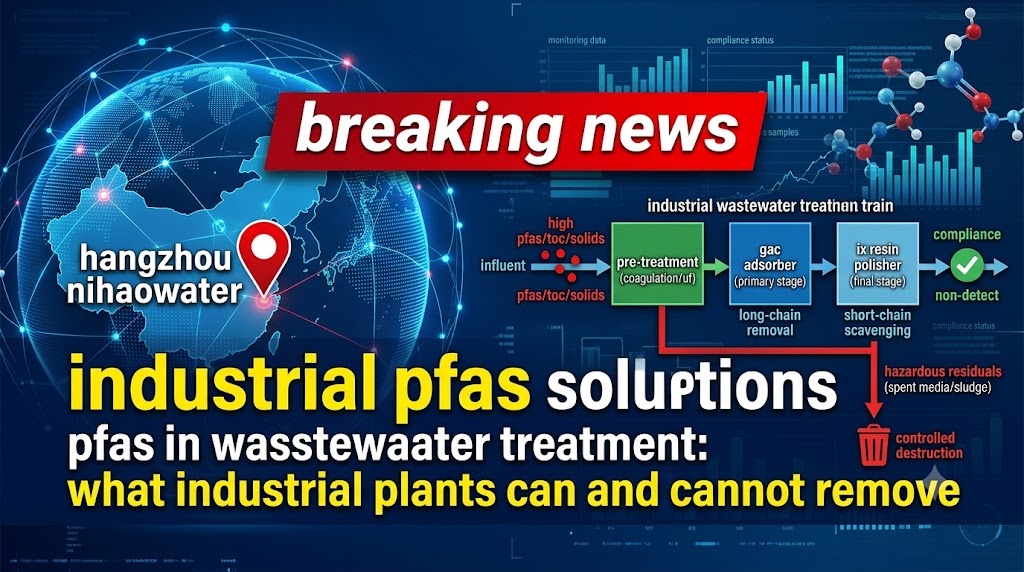 PFAS i avloppsvattenrening: vad industrianläggningar kan och inte kan ta bort